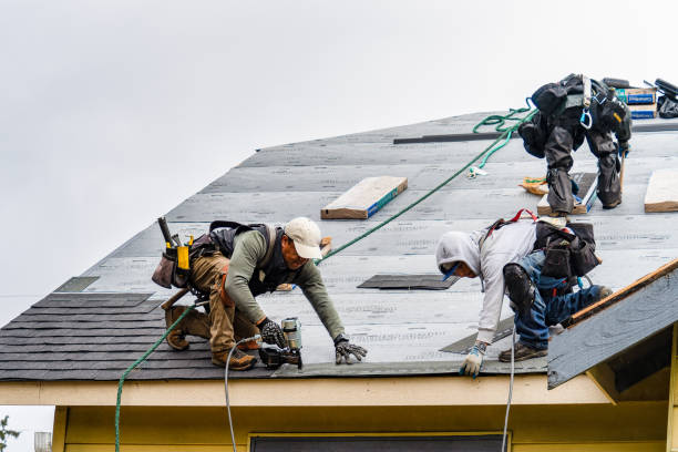 Professional Gutter Installation technician working in Stanhope, NJ